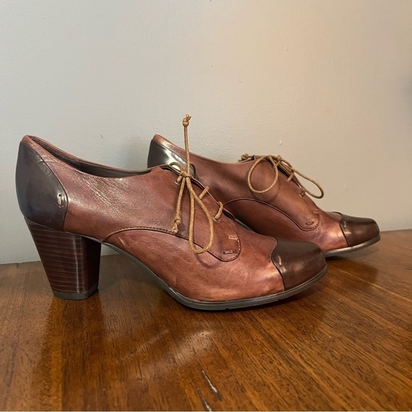 Everybody by Moda brown Leather Heeled Booties,  Comfort Shoes EU 37. - Picture 2 of 15